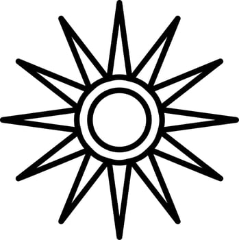 Optical Raditon Vector Icon
