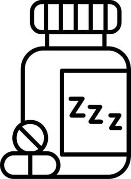 Sleeping Pills Vector Icon