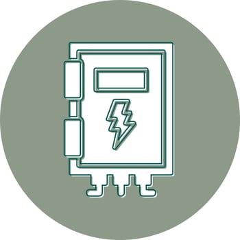 High Voltage Box Vector Icon