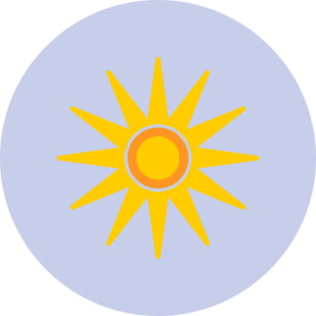 Optical Raditon Vector Icon