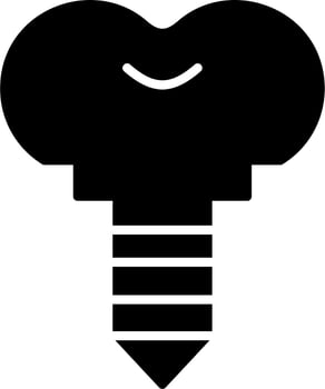Dental Implant Vector Icon