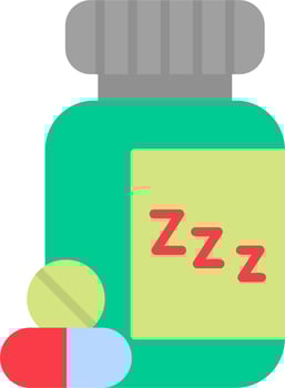 Sleeping Pills Vector Icon