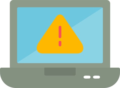 laptop Virus Vector Icon