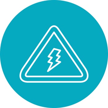 Electrical Danger Sign Vector Icon