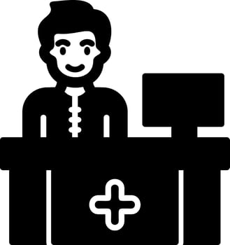 Receptionist Vector Icon