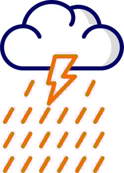 Rain Vector Icon