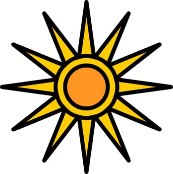 Optical Raditon Vector Icon