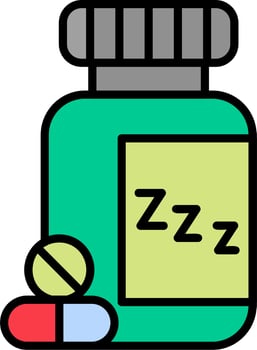 Sleeping Pills Vector Icon