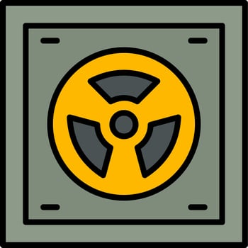 Radioactive Vector Icon