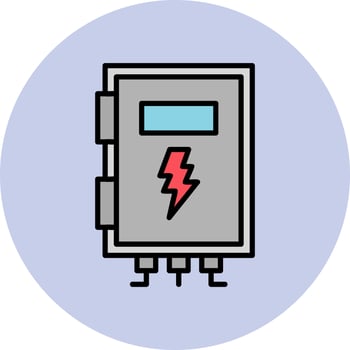 High Voltage Box Vector Icon