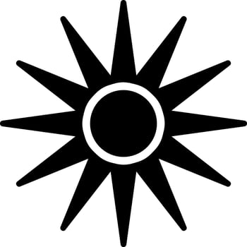 Optical Raditon Vector Icon