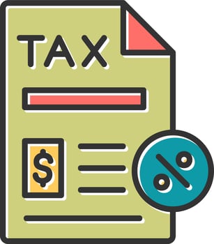 Tax Paperwork Vector Icon