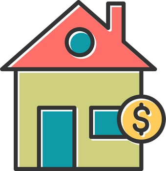Housing Tax Vector Icon