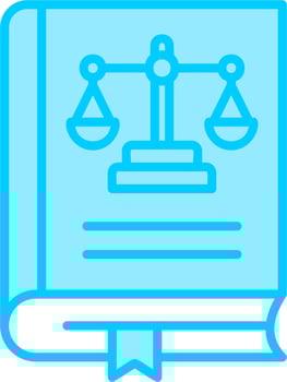 Law Book Vector Icon