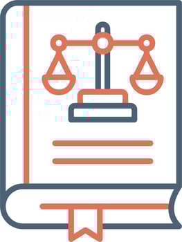 Law Book Vector Icon