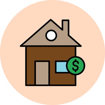 Housing Tax Vector Icon
