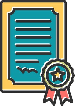 Certificate Vector Icon