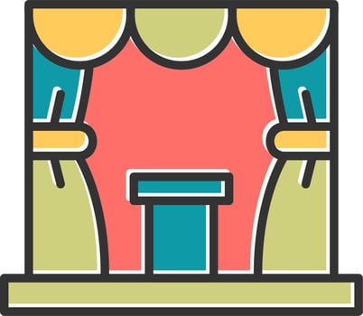 Stage Vector Icon