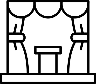 Stage Vector Icon