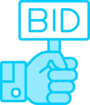 Bid Vector Icon