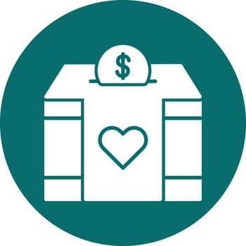 Charity Box Vector Icon