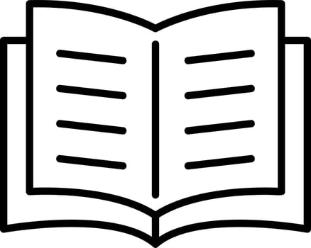 Open Book Vector Icon