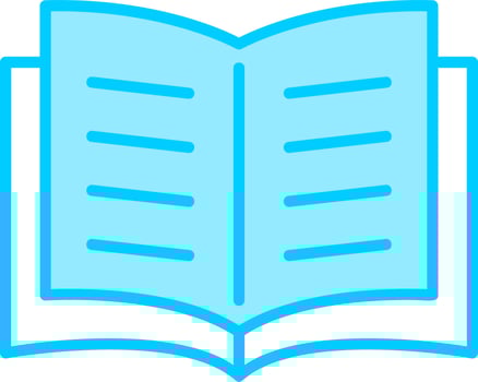 Open Book Vector Icon