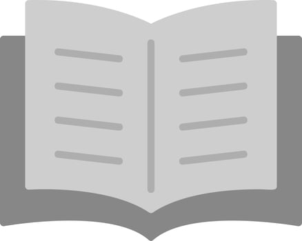 Open Book Vector Icon
