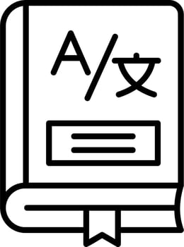 Dictionary Vector Icon