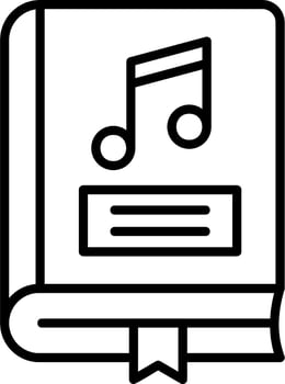 Music Book Vector Icon
