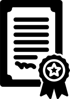 Certificate Vector Icon