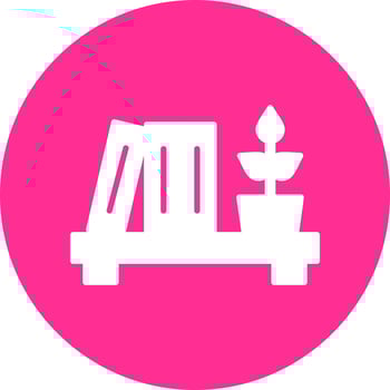 Bookshelf Vector Icon