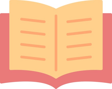 Open Book Vector Icon