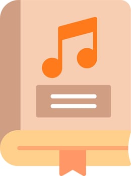 Music Book Vector Icon