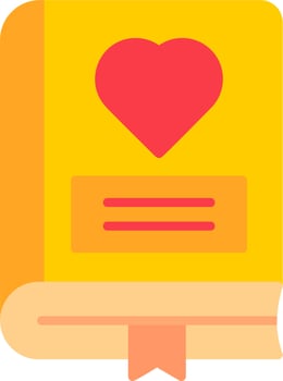 Romance Book Vector Icon