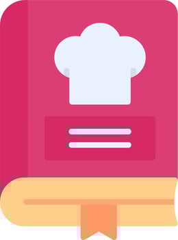 Recipe Book Vector Icon