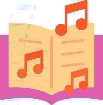 Music Book Vector Icon