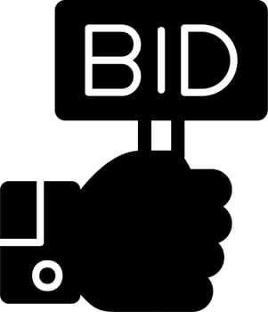 Bid Vector Icon
