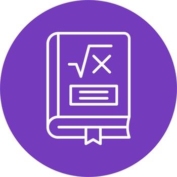 Maths Book Vector Icon