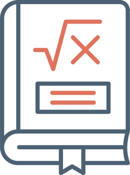Maths Book Vector Icon