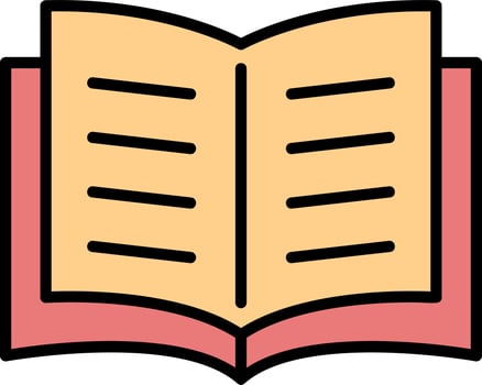 Open Book Vector Icon