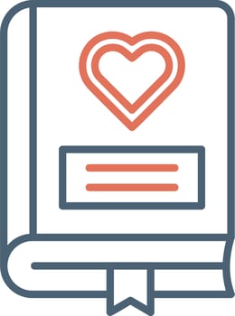 Romance Book Vector Icon