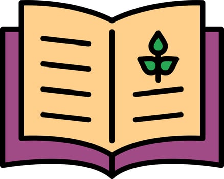 Biology Book Vector Icon