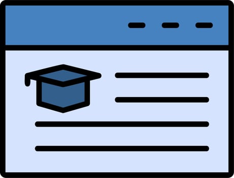 Online Education Vector Icon