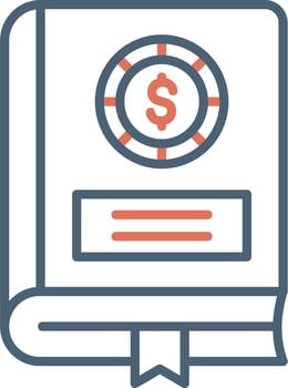 Financial Book Vector Icon