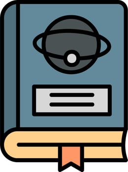 Astronomy Book Vector Icon