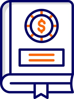 Financial Book Vector Icon