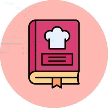 Recipe Book Vector Icon