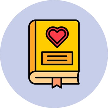 Romance Book Vector Icon