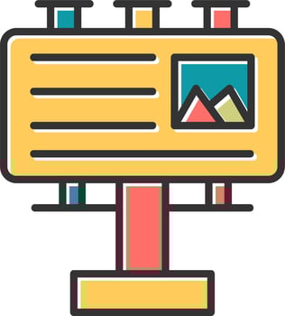Billboard Vector Icon